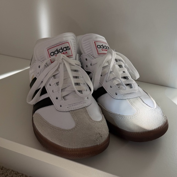 Adidas Samba White and Black Sneakers (Unisex) - Picture 4 of 9